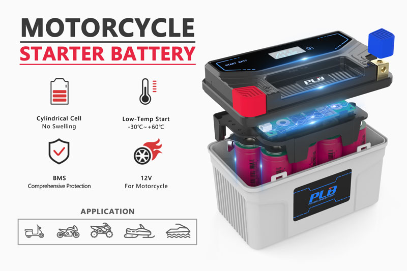 motorcycle starter battery - plb battery